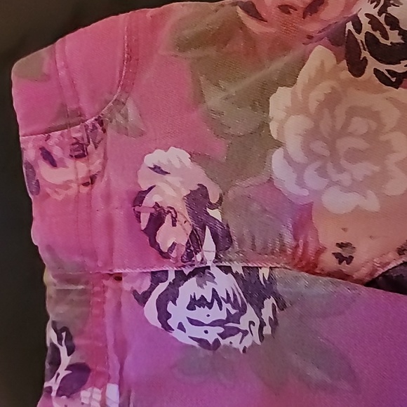 Old navy floral pink jeggings - Picture 2 of 4